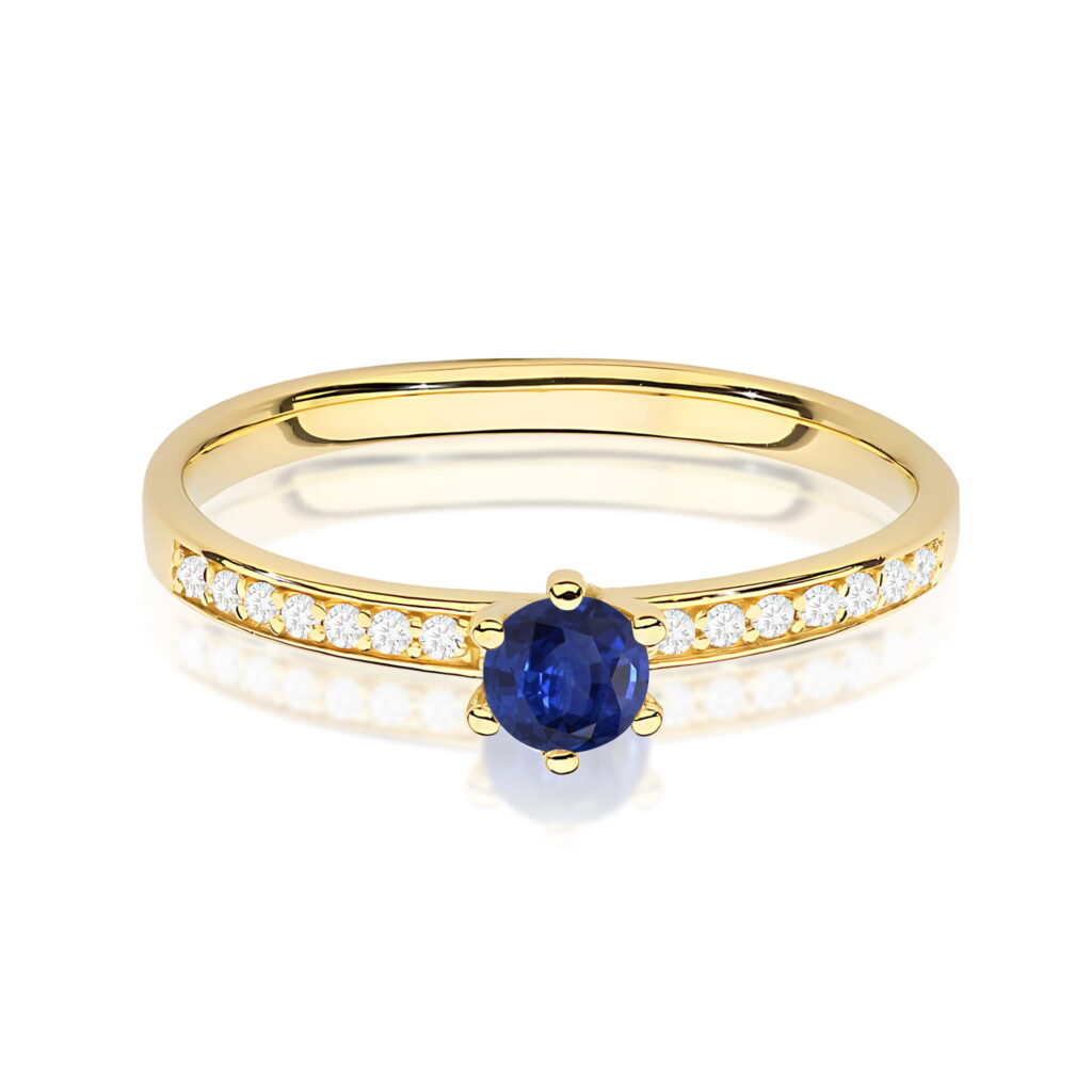 Pierścionek  Szafir 0,15ct - widok 2