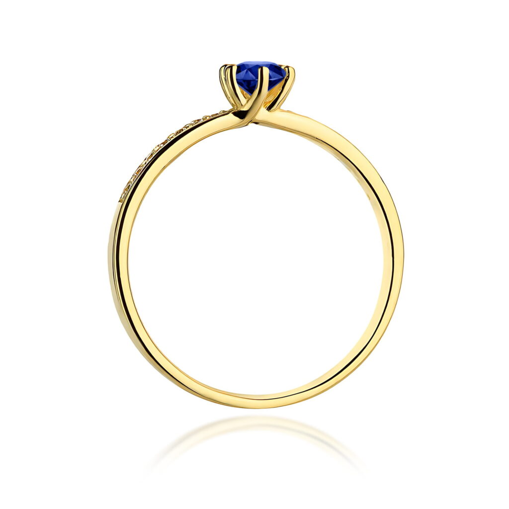 Pierścionek  Szafir 0,15ct - widok 3