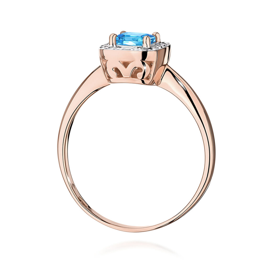 Pierścionek  Topaz Swiss 0,70ct - widok 3
