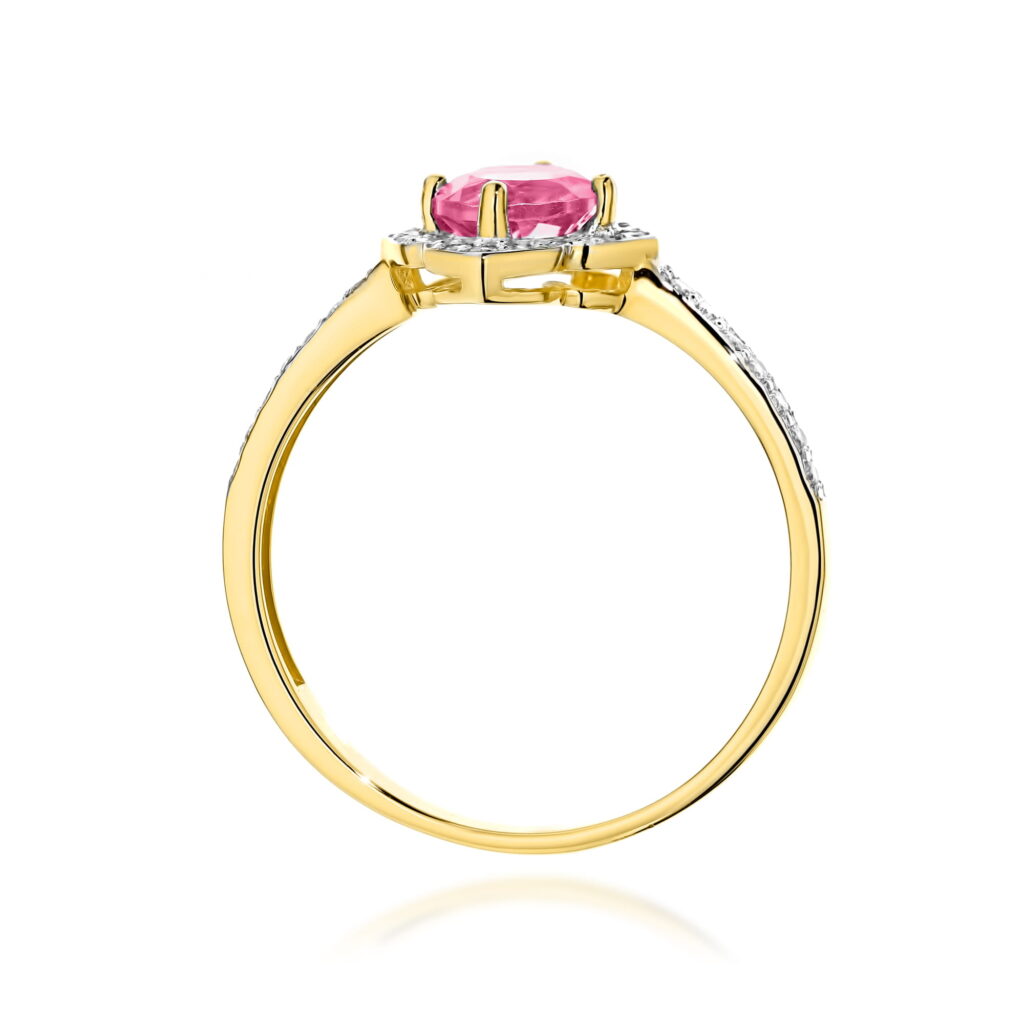 Pierścionek  Różowy Topaz 0,60ct - widok 3