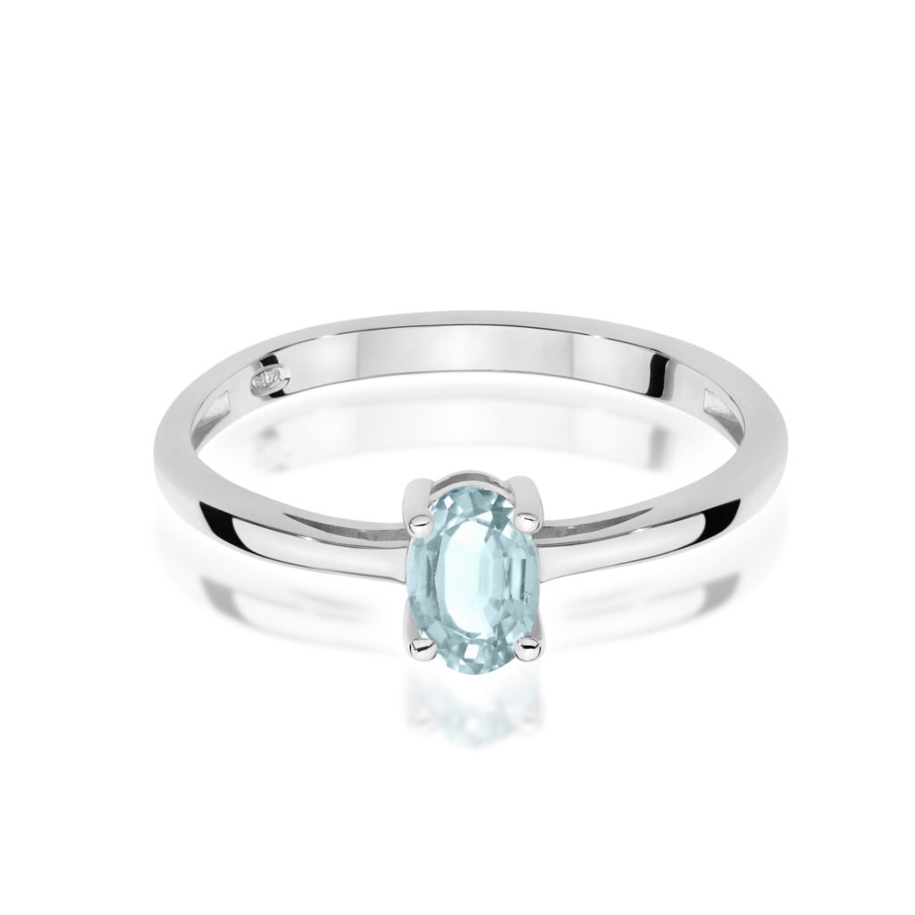 Pierścionek  Akwamaryn 0,35ct - widok 2