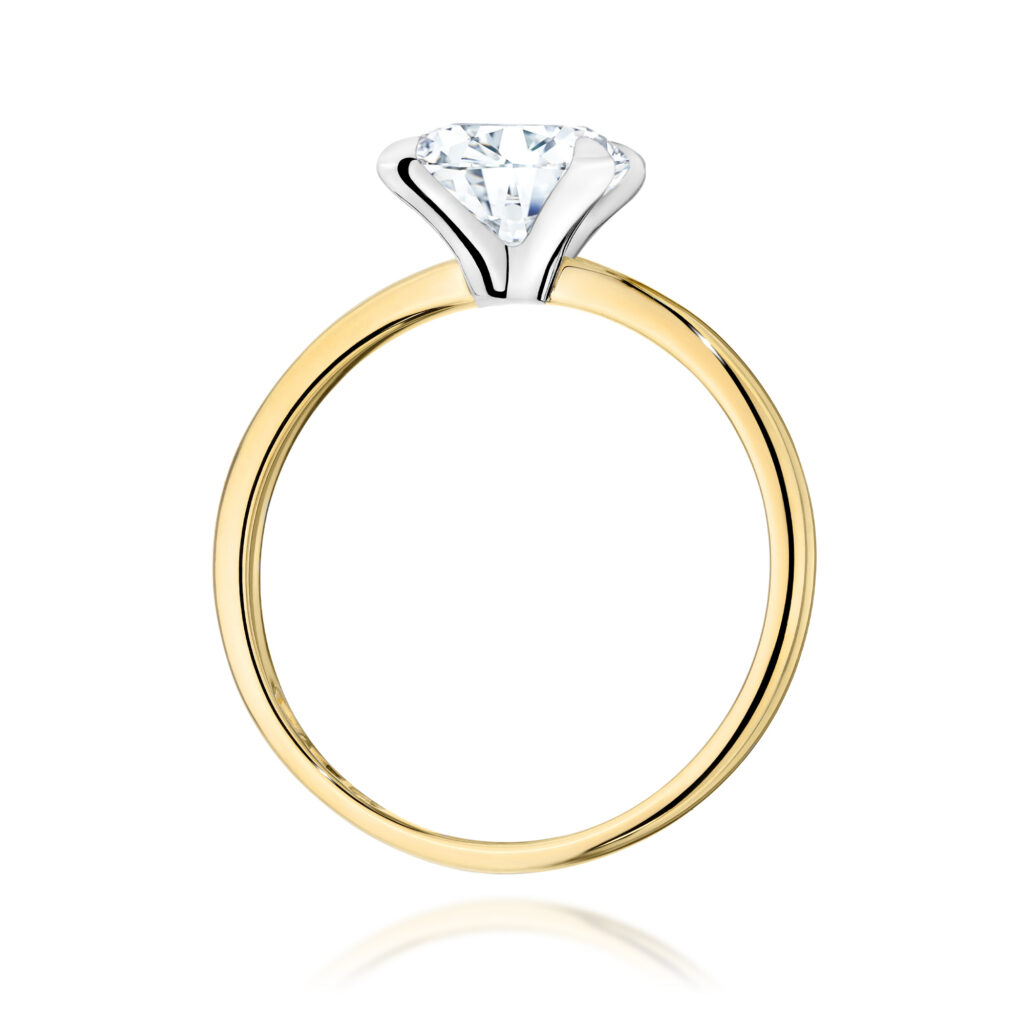 Pierścionek  Diament Laboratoryjny 1,50ct - widok 3