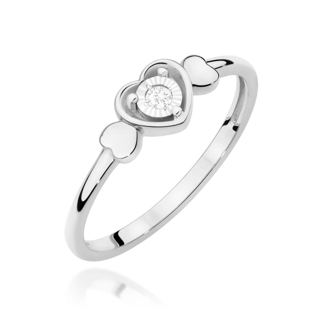 Pierścionek  Diament 0,03ct - widok 1