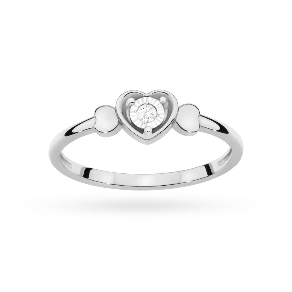 Pierścionek  Diament 0,03ct - widok 2
