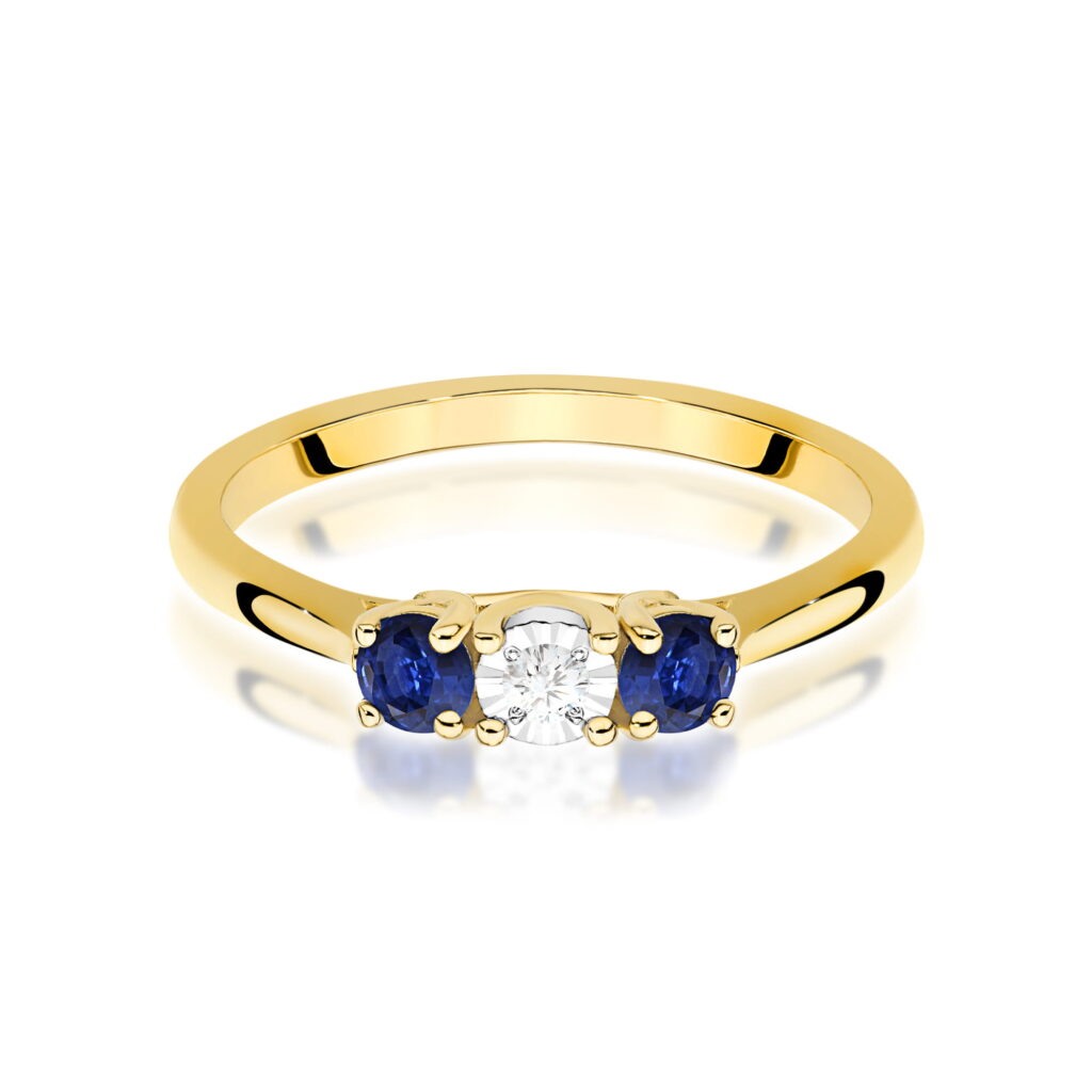 Pierścionek  Diament 0,03ct - widok 2