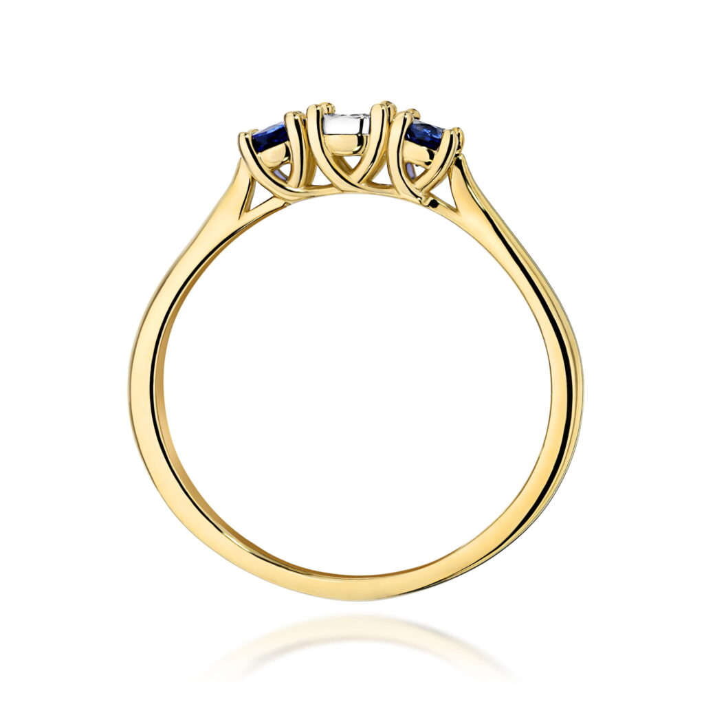 Pierścionek  Diament 0,03ct - widok 3