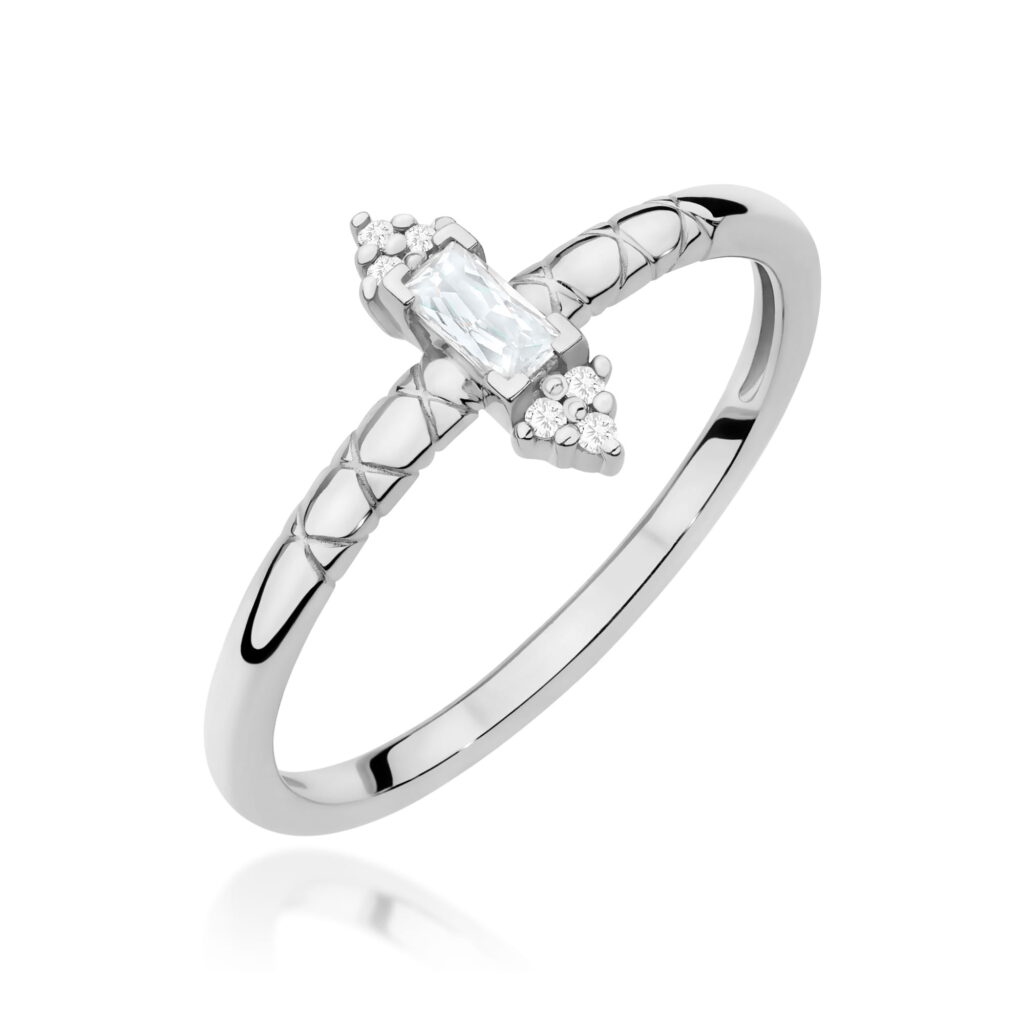 Pierścionek  Diament 0,13ct - widok 1