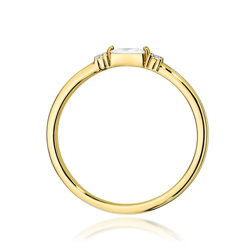 Pierścionek  Diament 0,13ct - widok 3