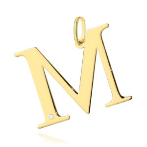 Zawieszka Diament 0,005ct - litera M -