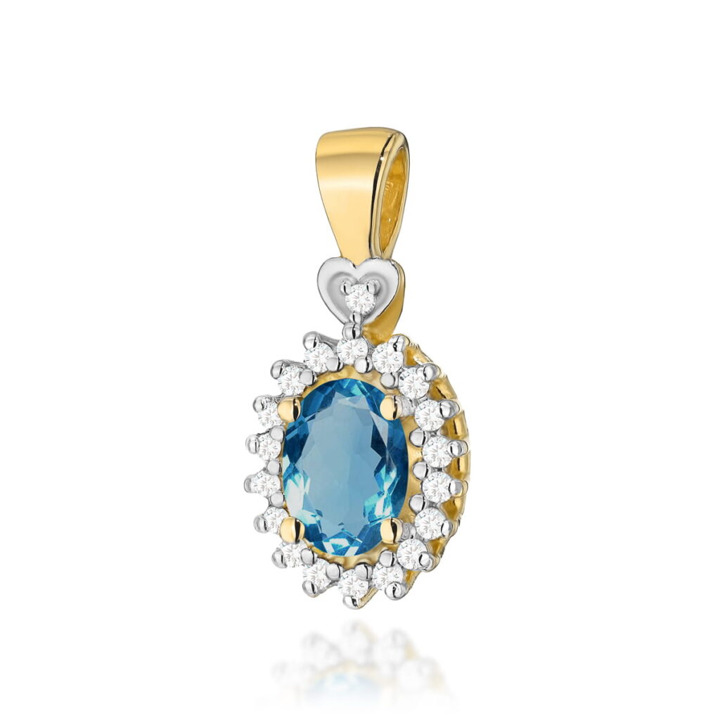 Zawieszka  Topaz London Blue 0,50ct - widok 1
