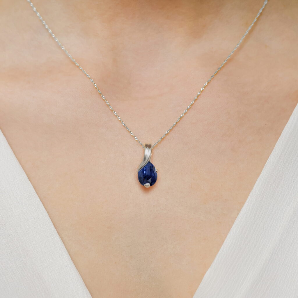 Zawieszka  Szafir 0,60ct - widok 3
